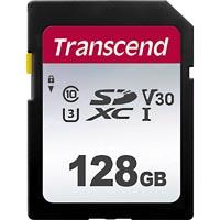 Transcend Premium 300S Carte SDXC 128 Go Class 10, UHS-I, UHS-Class 3, v30 Video Speed Cla