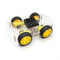 Viewtek cr0031 kit chassis voiture 4wd arduino - 4wd robot smart car - chassis voiture intelligente à 4 roues & 4 moteurs & 4 encodeurs de vitesse - version développée