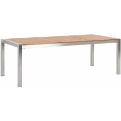 Table de jardin plateau en bois eucalyptus 220 x 100 cm grosseto 215159 - BELIANI