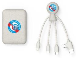 Batterie externe Xoopar Powerpack bio Blanc + cable